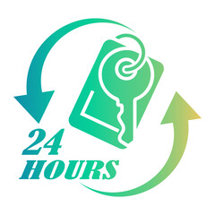 hotel service Gradient icon