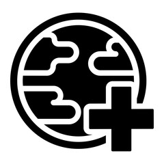 Fototapeta premium humanitarian Solid icon