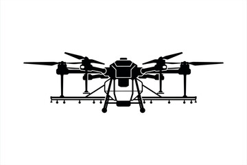 Drone spraying crops