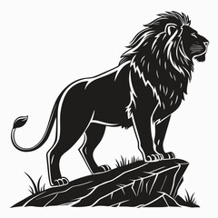 lion vinyl ready vector illustration