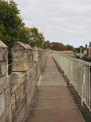 Obraz premium York, United Kingdom - October 10, 2025: Medieval York City Walls in England
