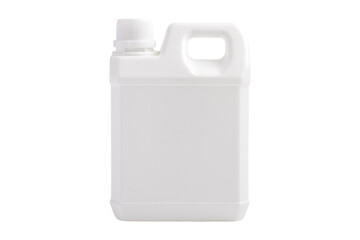 Plastic jerry can isolated on white background