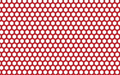 Abstract dark hexagon pattern on red neon background technology style. Modern futuristic geometric shape web banner design.
 You can use for cover template, poster, flyer, print ad. Vector