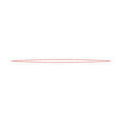 Thin Red Line with Subtle Texture on Black abstract background isolated on a transparent background