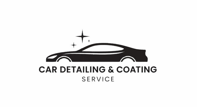Elegant Car Detailing and Coating Service Logo Design for Professionalism.