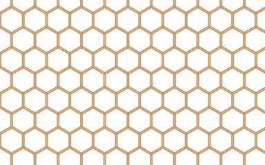 hexagon pattern. Seamless background. Abstract honeycomb background in grey color. Vector illustration