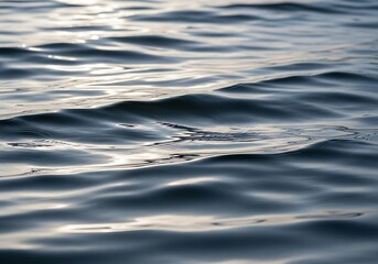 Close up view of rippling water surface with subtle reflections
