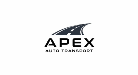 Apex Auto Transport logo with a stylized highway graphic.