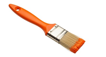 Paint brush tool isolated on white background for art design and home improvement painting work
