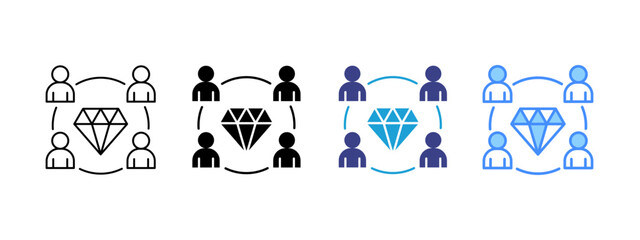 Valuable  icon set multiple style collection