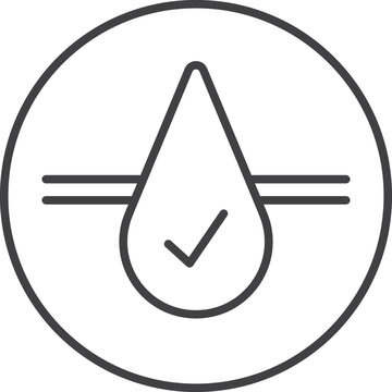 Fabric Specification Vector Icon - Mercerized And Sanforized