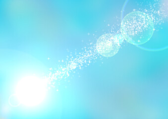 流れる光の背景素材・青