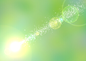 流れる光の背景素材・緑