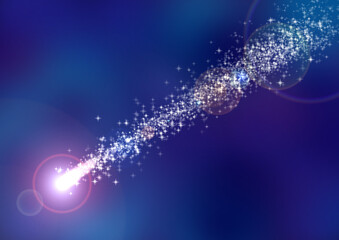 流れる光の背景素材・夜