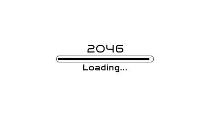 Loading bar icon illustration. New year Loading concept. Loading  progress bar on white background.