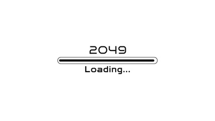 Loading bar icon illustration. New year Loading concept. Loading  progress bar on white background.