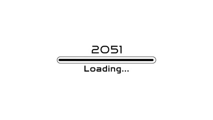 Loading bar icon illustration. New year Loading concept. Loading  progress bar on white background.