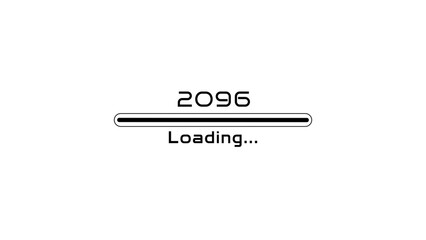 Loading bar icon illustration. New year Loading concept. Loading  progress bar on white background.