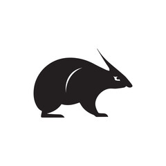 Obraz premium Silhouette style minimal porcupine t-shirt design featuring bold black vector art of a porcupine, perfect for wildlife lovers, forest animal fans, nature enthusiasts, minimalist fashion admirers, and 