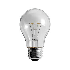 Clear incandescent light bulb