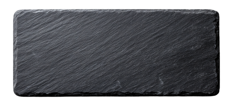 Iridescent Dark Gray Rectangle with Granular Texture on Transparent Background, PNG