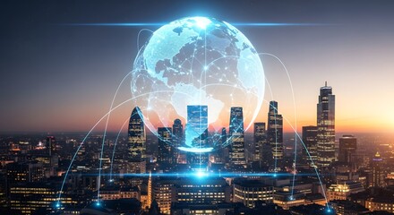 Symbolic image of global unity through banking