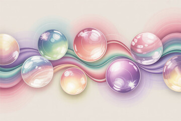 Soft Blurred Light Modern Wallpaper Design with Pastel Glow