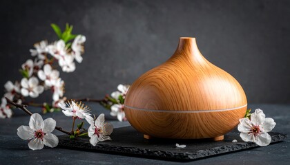 Aroma Diffuser with Cherry Blossoms