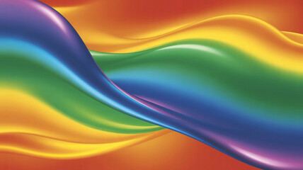 Fluid Spectrum Vivid Gradient Texture with Glossy Waves