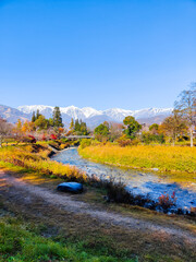 大出公園　白馬村　秋