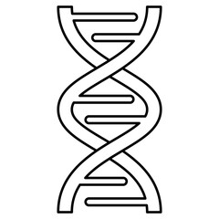 Genetic outline icon