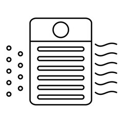 Hepa filter outline icon