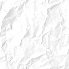 Obraz premium Close-up view of a crumpled white paper surface, showing folds and textures.