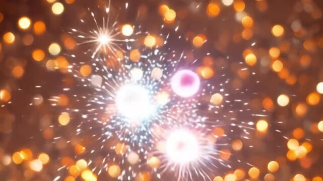 キラキラ魔法背景からエネルギーの光が生まれる背景動画