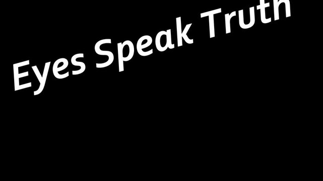 A rotated phrase let us speak truth in white font on a black background