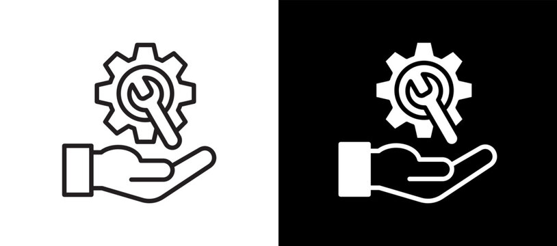 Technical Service blackwhite icon