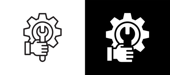 Maintenance blackwhite icon