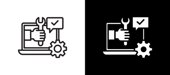 Technical Support blackwhite icon