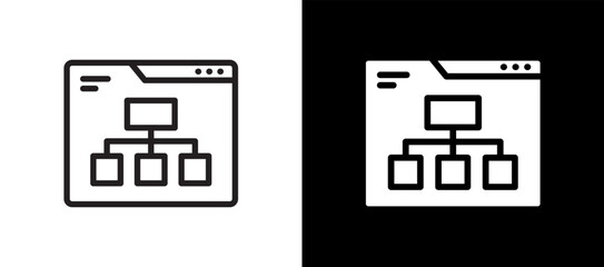 Sitemap blackwhite icon