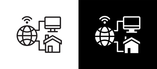 Internet Of Things blackwhite icon