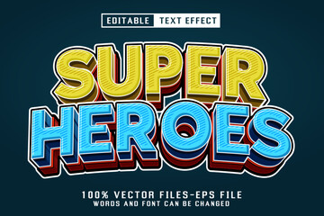 Super Heroes Editable Text Effect