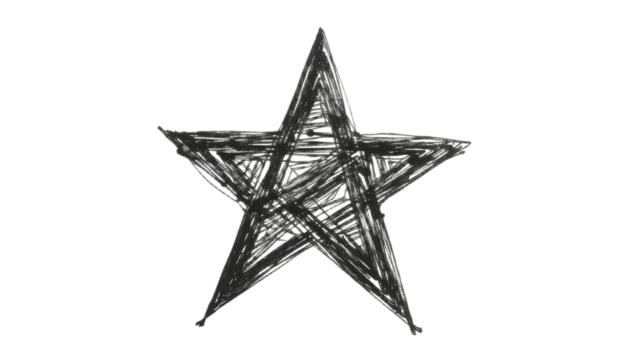 Minimalist Black Star Icon on White Background A Simple and Elegant Design Element - Powered by Adobe