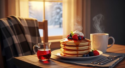 cup of coffee and cake