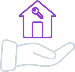 Duotone Real Estate Icon Element