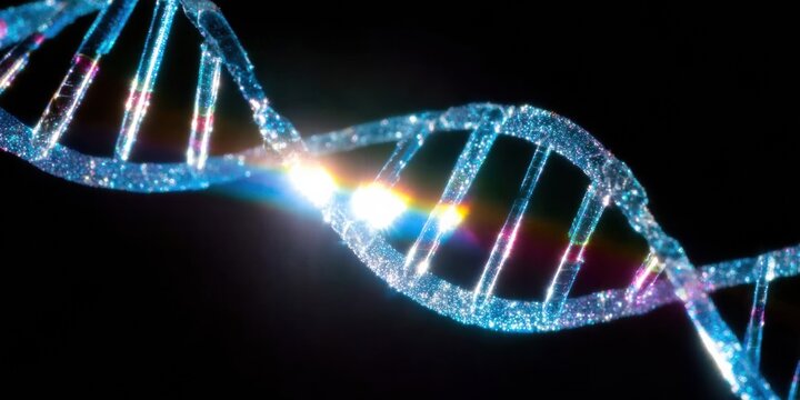 Bioengineering Future Premium DNA Double Helix for Genetic Study Marketing, Innovation, and Professional Advertising Content - Powered by Adobe