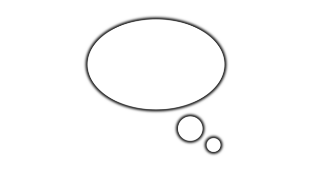 Black Sketch Style Speech Bubble Illustration on Transparent Background PNG for Communication and Doodle Design