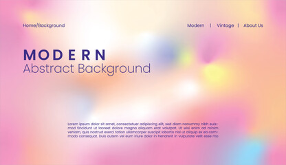 Blurred backgrounds set with modern abstract blurred color gradient patterns. Smooth templates collection for brochures, posters, banners, flyers and cards. Vector illustration.