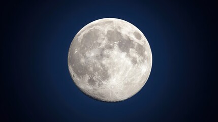Obraz premium Full Moon Astronomical Landscape, Lunar Detail Background Material