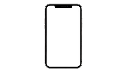 Sleek, modern frameless smartphone with a black screen