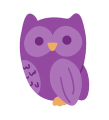 Cute Purple Owl